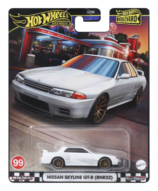 Hot wheels premium boulevard masinuta metalica nissan skyline gt - r scara 1:64, Mattel - Publisol.ro