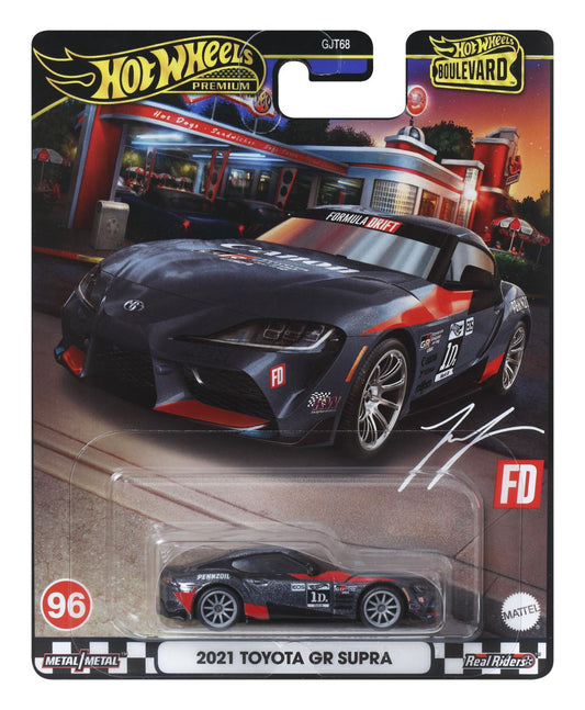 Hot wheels premium boulevard masinuta metalica toyota gr supra scara 1:64, Mattel - Publisol.ro