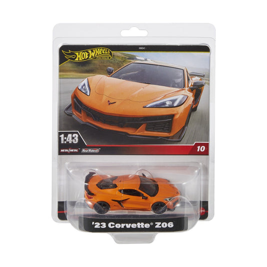 Hot wheels premium real riders masinuta metalica 23 corvette z06 scara 1:43, Mattel - Publisol.ro
