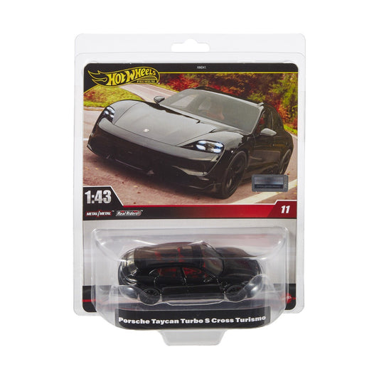 Hot wheels premium real riders masinuta metalica porsche taycan turbo s cross turismo scara 1:43, Mattel - Publisol.ro