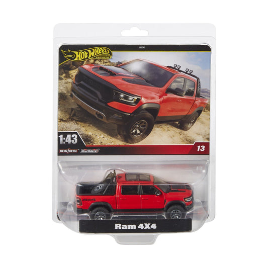 Hot wheels premium real riders masinuta metalica ram 4x4 scara 1:43, Mattel - Publisol.ro