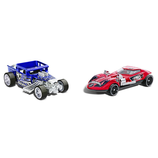 Hot wheels set 2 masinute metalice pull back bone shaker si twin mill 1:43, Mattel - Publisol.ro
