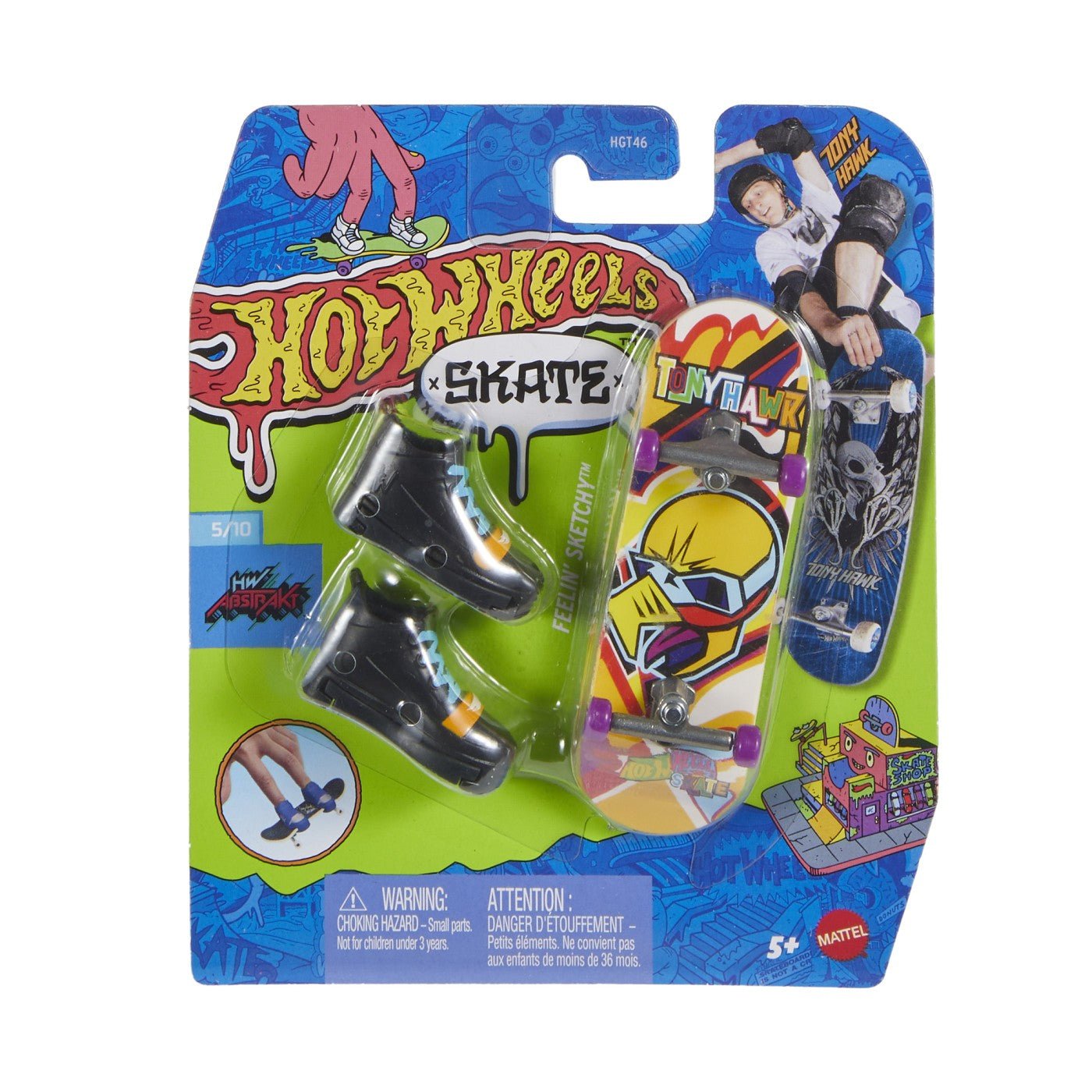 Hot Wheels set placa si pantofi de skate - Publisol.ro