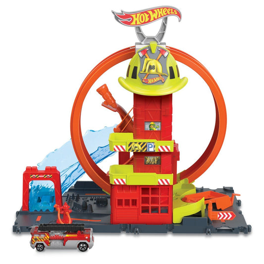 Hot Wheels statia de pompieri super loop - Publisol.ro