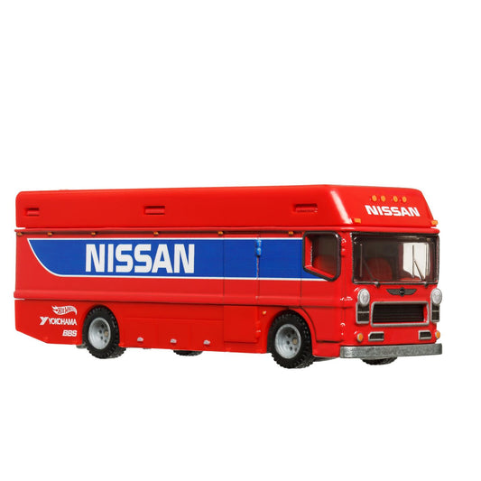 Hot wheels transportator euro hauler cu masinuta nissan 300 zx gts scara 1:64, Mattel - Publisol.ro