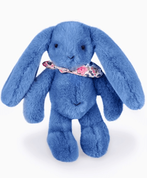 Iepuras Bleu Doudou - jucarie de plus, 25 cm - Doudou et Compagnie - Publisol.ro