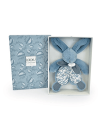 Iepuras Doudou - jucarie de plus, 18 cm, albastru - Doudou et Compagnie - Publisol.ro