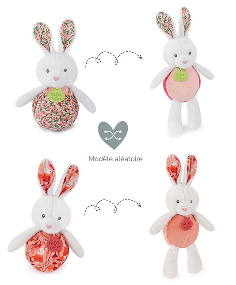 Iepuras Doudou - jucarie de plus, 20 cm - Doudou et Compagnie - Publisol.ro