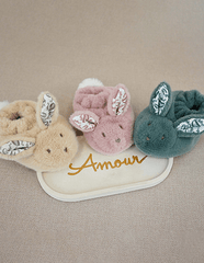 Iepuras Doudou - Set Botosei si Jucarie de Plus, Bej - Doudou et Compagnie - Publisol.ro