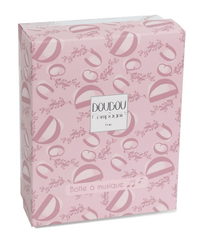 Iepuras muzical Doudou , roz, 20 cm - Doudou et Compagnie - Publisol.ro