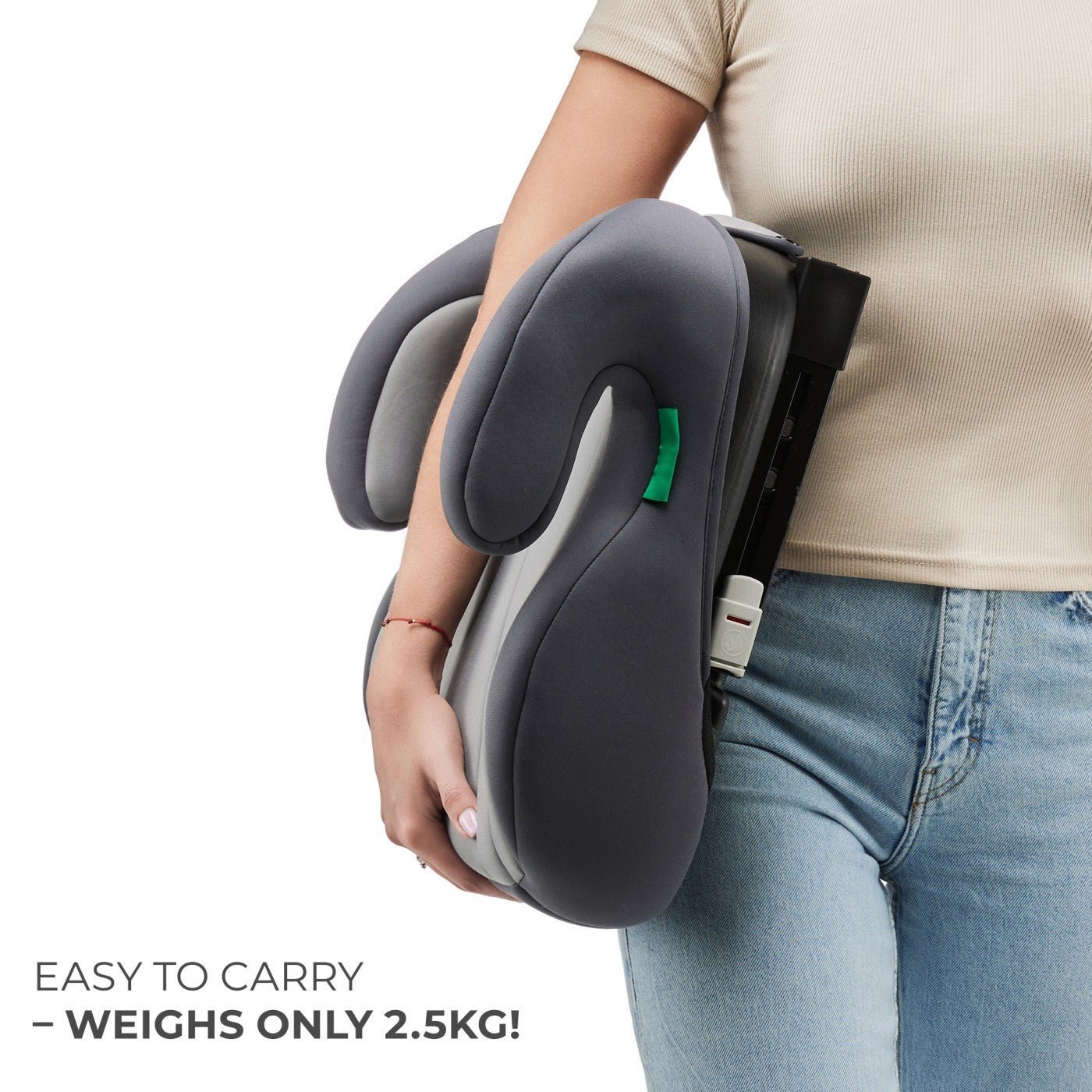 Inaltator auto Kinderkraft boost, i - size 135 - 150 cm, green - Publisol.ro