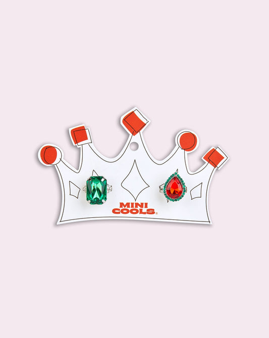 Inele Rainbow, rosu si verde - Minicools - Publisol.ro