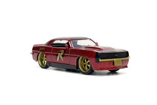 Jada batman set figurina robin si masinuta metalica chevrolet camaro 1967 scara 1:32, Simba - Publisol.ro