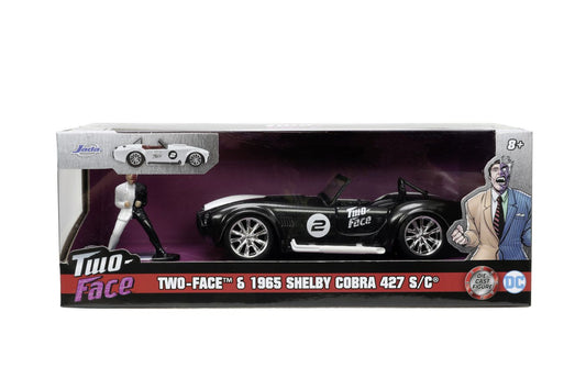 Jada batman set figurina two face si masinuta metalica shelby cobra 427 scara 1:32, Simba - Publisol.ro