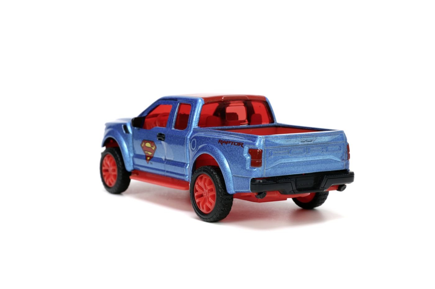 Jada DC set figurina metalica Superman si masinuta 2017 Ford f 150 Raptor scara 1:32 - Publisol.ro