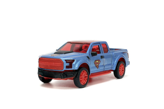Jada DC set figurina metalica Superman si masinuta 2017 Ford f 150 Raptor scara 1:32 - Publisol.ro