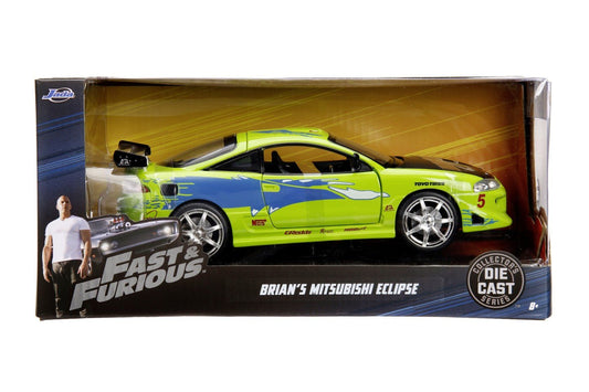 Jada fast & furious masinuta metalica mitsubishi eclipse scara 1:24, Simba - Publisol.ro