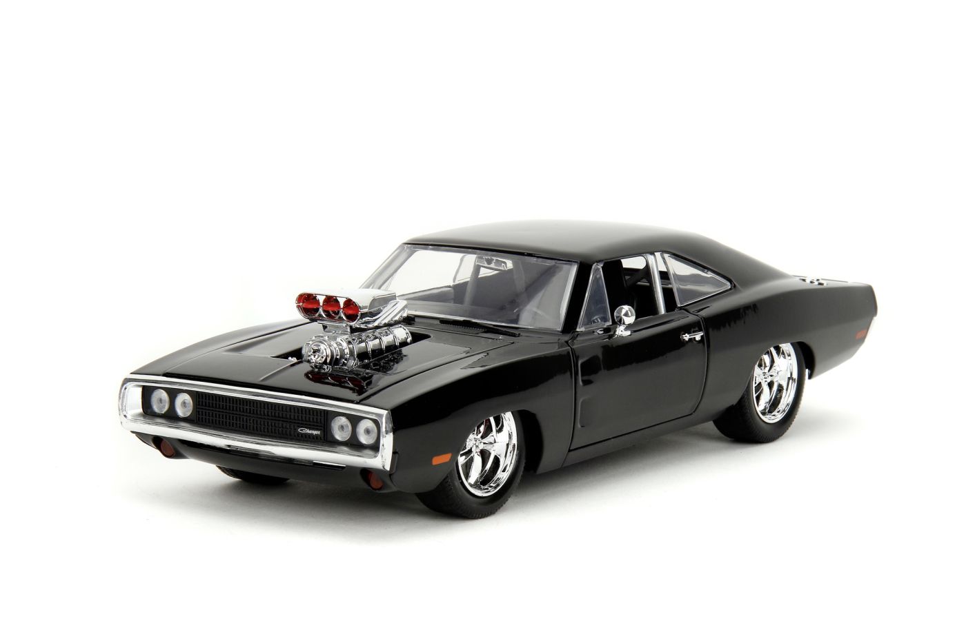 Jada Fast & Furious set figurina Dom si masinuta metalica Dodge Charger 1970 scara 1 la 24 - Publisol.ro