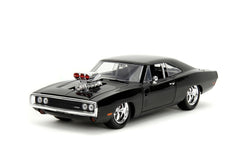 Jada Fast & Furious set figurina Dom si masinuta metalica Dodge Charger 1970 scara 1 la 24 - Publisol.ro