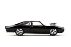 Jada Fast & Furious set figurina Dom si masinuta metalica Dodge Charger 1970 scara 1 la 24 - Publisol.ro