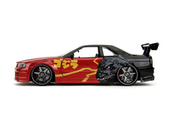 Jada Godzilla masinuta metalica Nissan Skyline gtr scara 1 la 24 - Publisol.ro