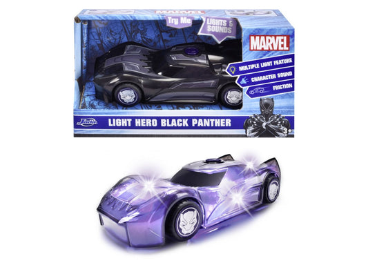 Jada marvel masinuta light black panther cu sunete si lumini scara 1:32, Simba - Publisol.ro