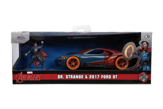Jada marvel masinuta metalica ford gt scara 1:32 si figurina metalica doctor strange, Simba - Publisol.ro