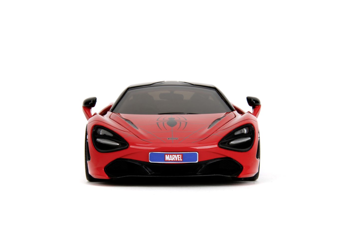 Jada Marvel set figurina Spider man si masinuta metalica Mclaren 720s scara 1 la 24 - Publisol.ro