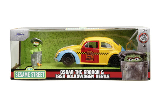 Jada masinuta metalica sesame street 1959 vw beetle 1:24, Simba - Publisol.ro