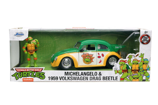 Jada masinuta metalica testoasele ninja 1959 volkswagen drag beetle 1:24, Simba - Publisol.ro