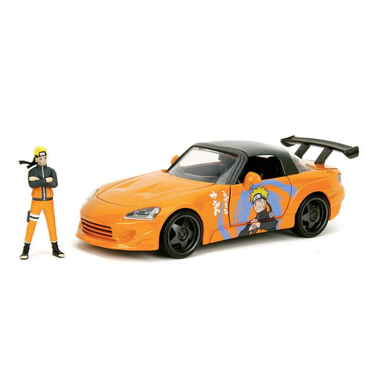 Jada naruto shippuden set figurina naruto si masinuta metalica honda 2001 s2000 scara 1:24, Simba - Publisol.ro