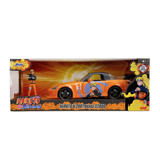 Jada naruto shippuden set figurina naruto si masinuta metalica honda 2001 s2000 scara 1:24, Simba - Publisol.ro