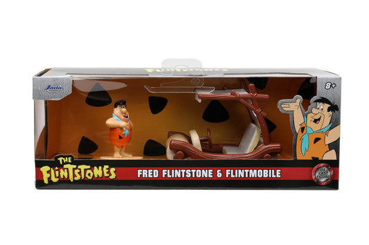 Jada set masinuta metalica flintmobilul scara 1:32 si figurina fred flintstone, Simba - Publisol.ro