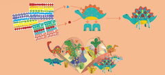 Joc creativ Stick N Play cu scene 3D si stickere repozitionabile - Lumea Dinozaurilor - Avenir - Publisol.ro