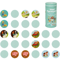 Joc de asociere perechi Boppi, 48 piese, Ferma - boppi - Publisol.ro