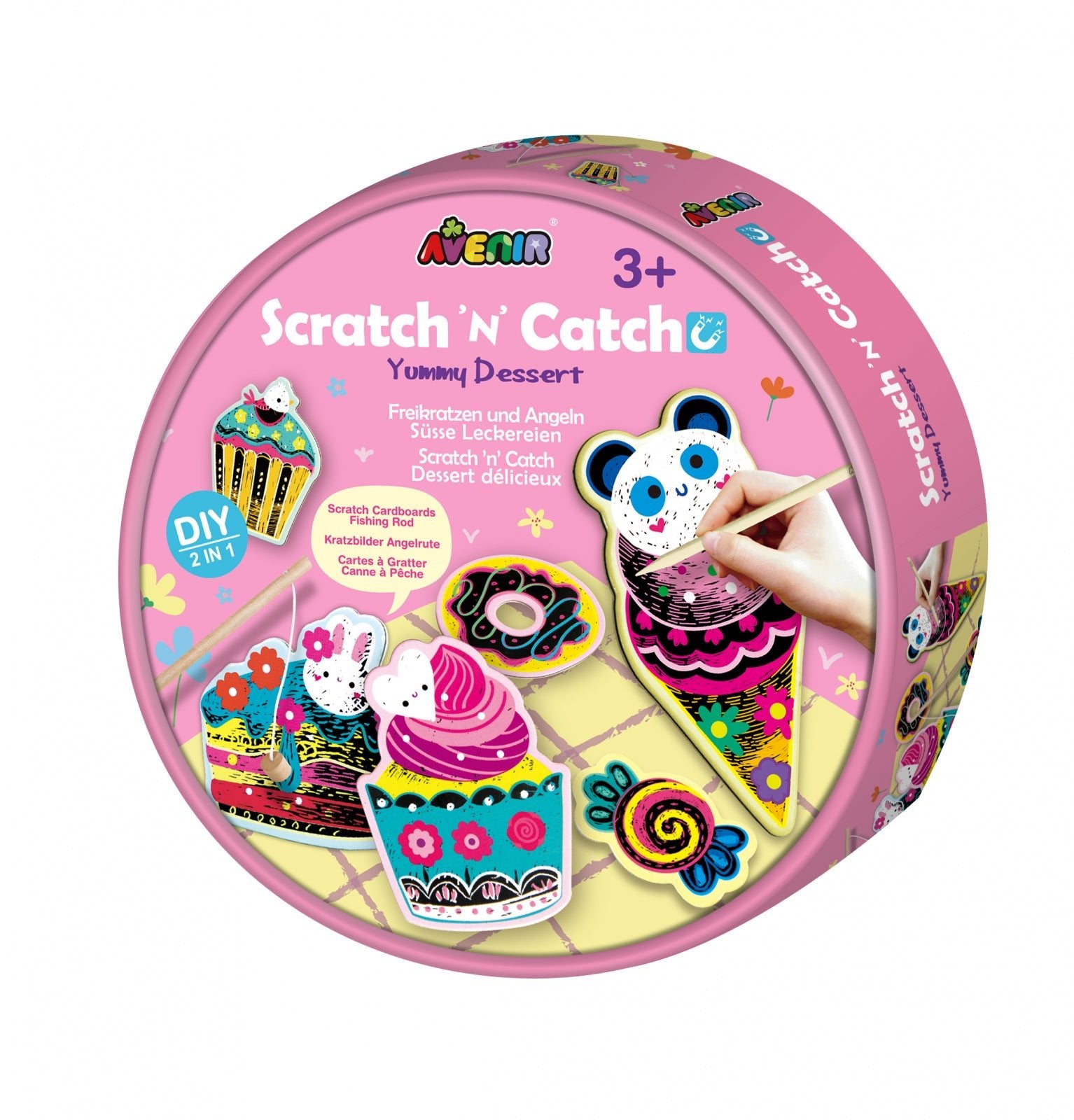 Joc de pescuit 2in1 razuibil - Scratch N Catch - Desert delicios - Avenir - Publisol.ro