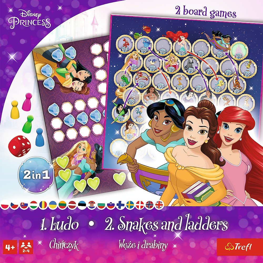 Joc Disney princess 2 in 1 ludo si serpisori scari - Publisol.ro