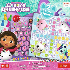 Joc dream works Gabbys house 2 in 1 ludo si serpisori scari - Publisol.ro