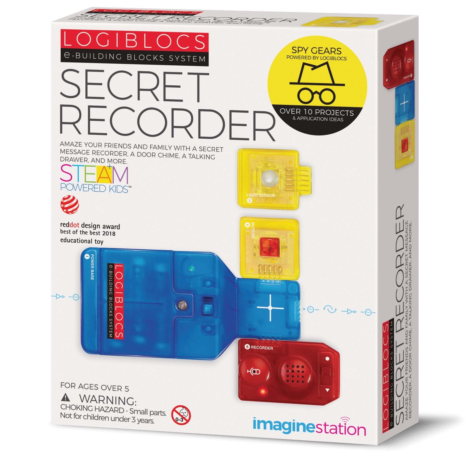 Joc electronic Logiblocs - set Secret Recorder - Imagine Station - Publisol.ro