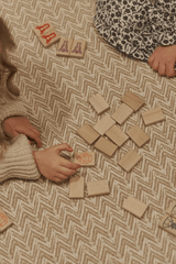 Joc Mahjong din lemn pentru copii, 49 piese - Igroteco - Publisol.ro