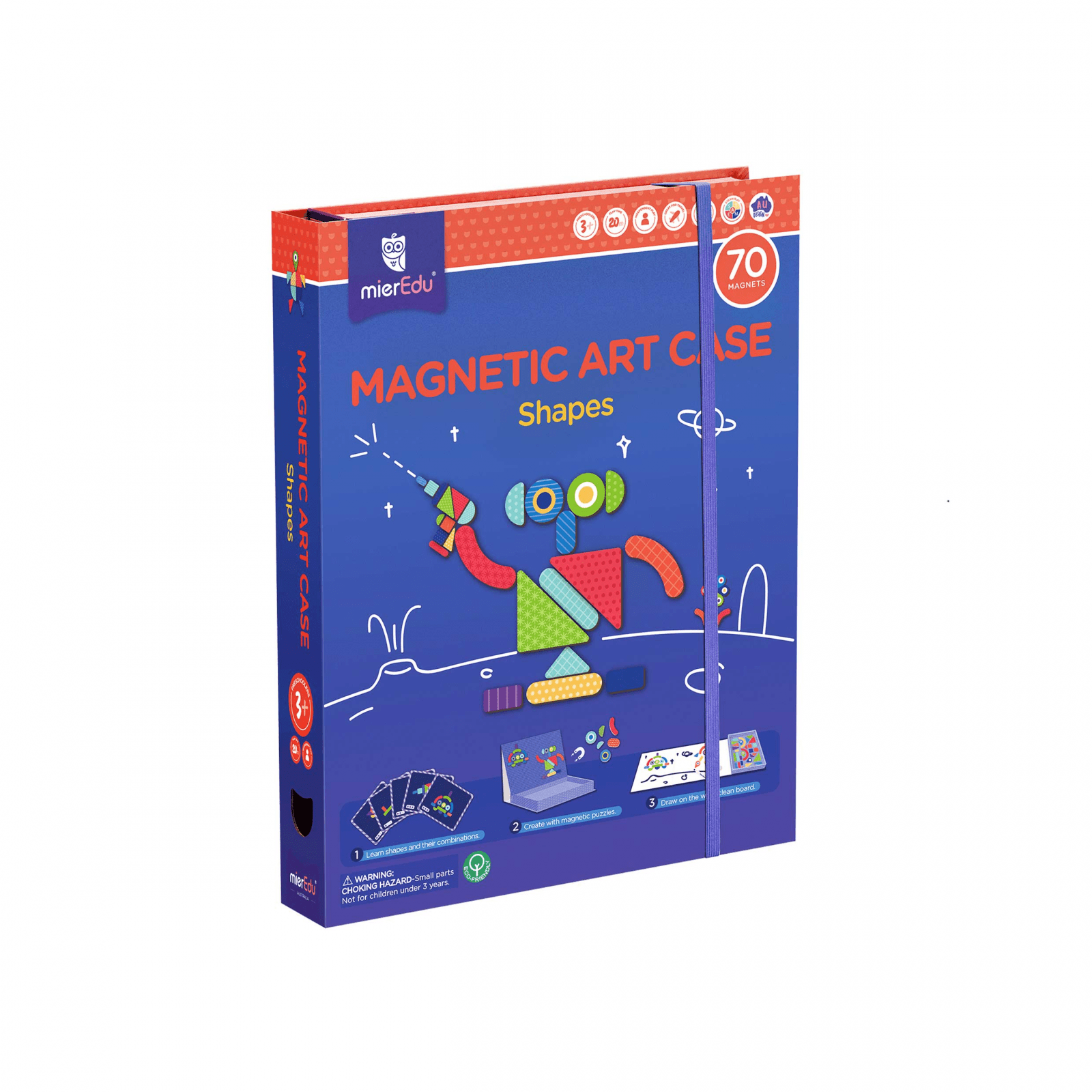 Joc puzzle magnetic de arta si asociere - Forme - mierEdu - Publisol.ro