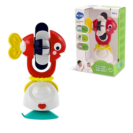 Jucarie bebe cu ventuza si zornaitoare pestisor, Jucarii Bebe - Publisol.ro