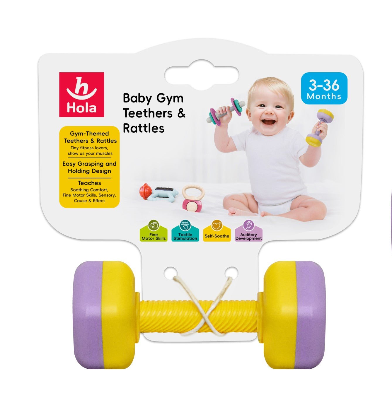 Jucarie dentitie gantera mov - Publisol.ro