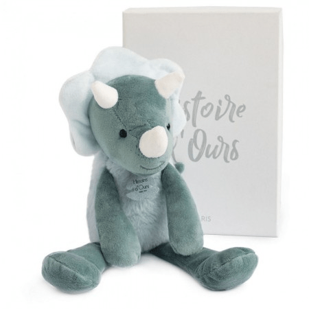 Jucarie moale din plus - Dinozaur, 30 cm, verde - Histoire d'Ours - Publisol.ro