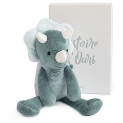 Jucarie moale din plus - Dinozaur, 30 cm, verde - Histoire d'Ours - Publisol.ro