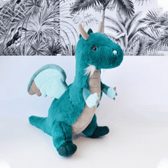 Jucarie moale din plus - Dragon, 25 cm, verde - Histoire d'Ours - Publisol.ro