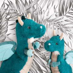 Jucarie moale din plus - Dragon, 25 cm, verde - Histoire d'Ours - Publisol.ro