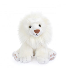 Jucarie moale din plus - Leu, 28 cm, alb - Histoire d'Ours - Publisol.ro