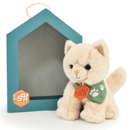 Jucarie moale din plus - Pisica, 16 cm, bej - Histoire d'Ours - Publisol.ro