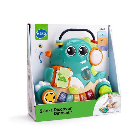 Jucarie muzicala 2 in 1 descopera dinozaurul, Jucarii Bebe - Publisol.ro